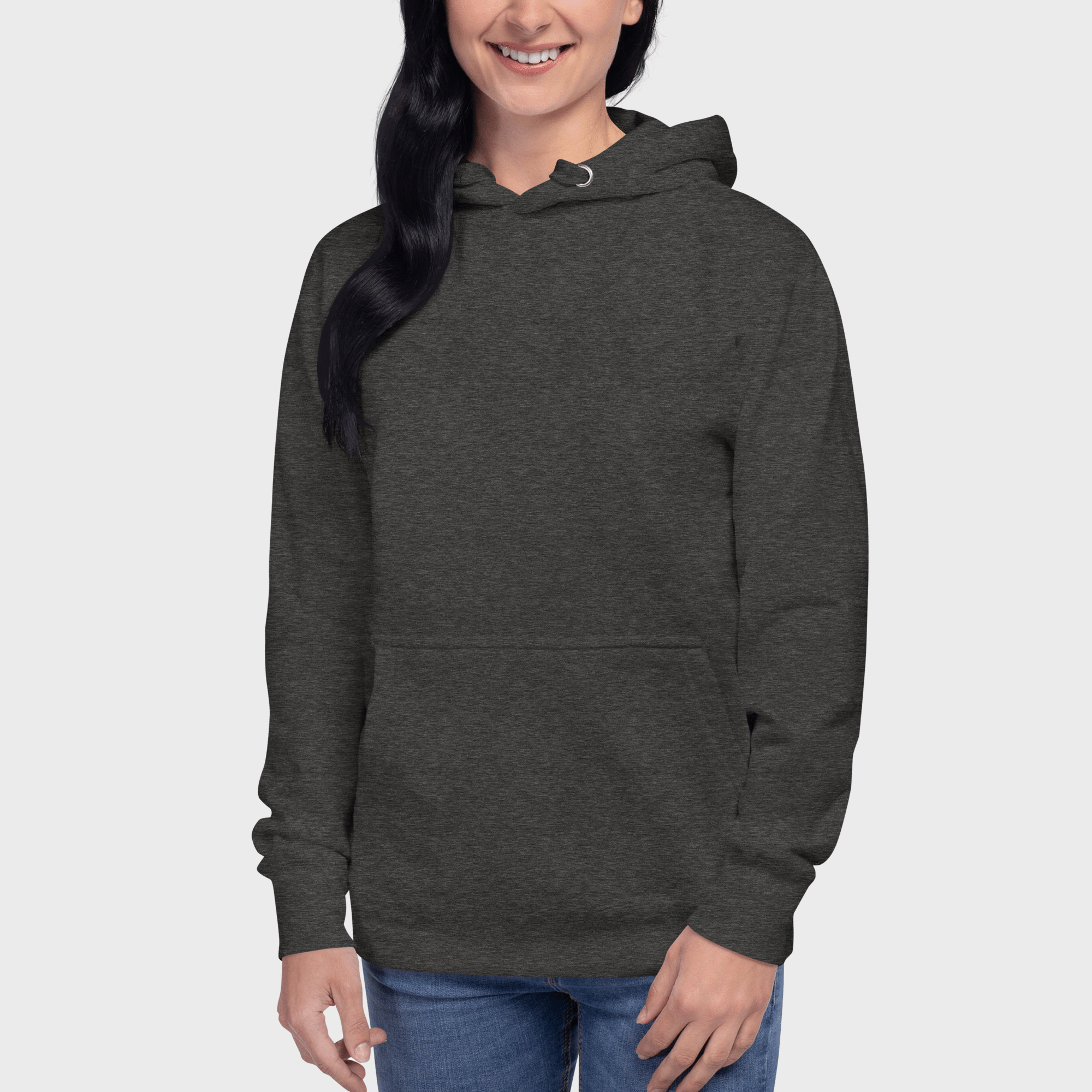 Charcoal Heather Hoodie #color_charcoal heather