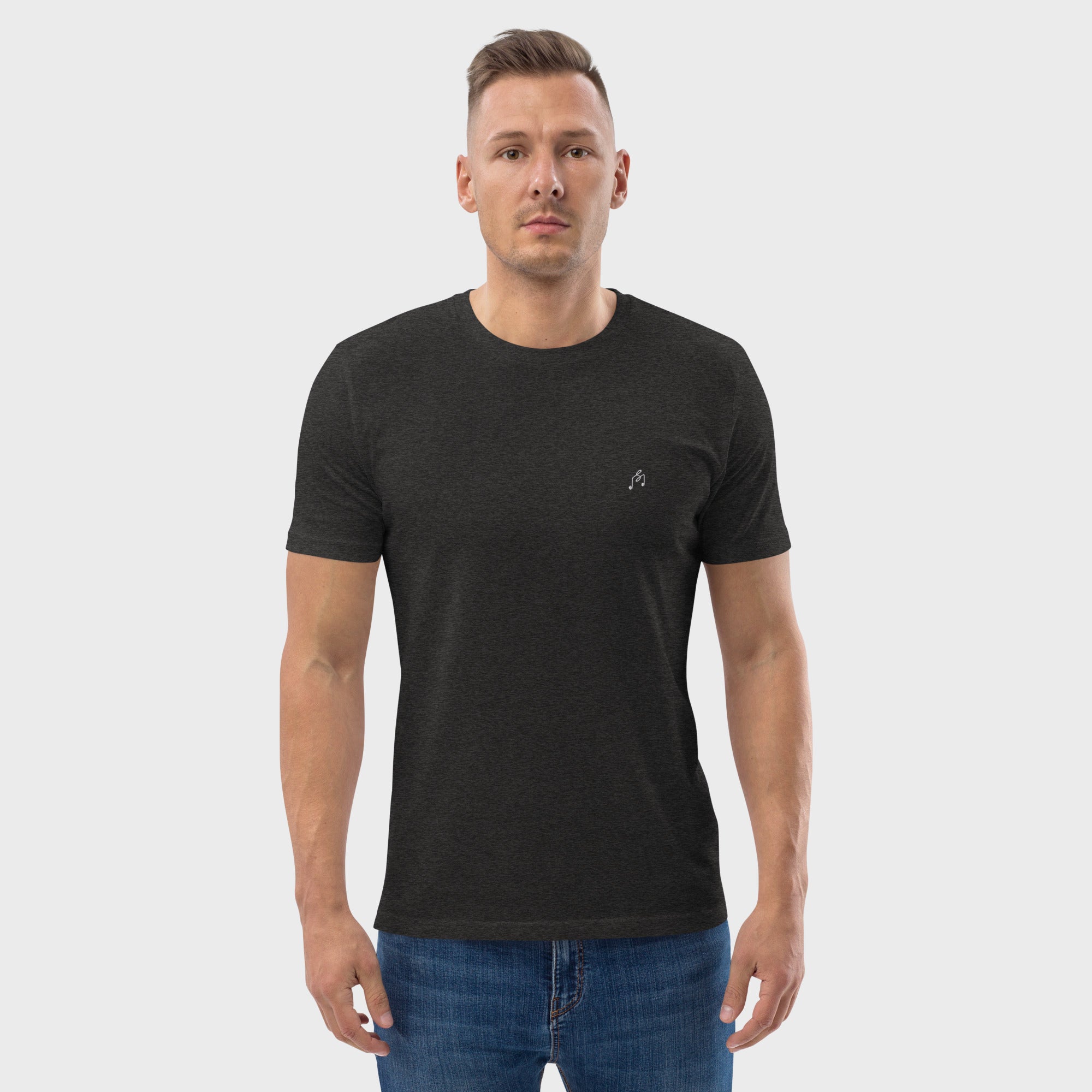 Dark Heather Grey T-Shirt #color_dark heather grey