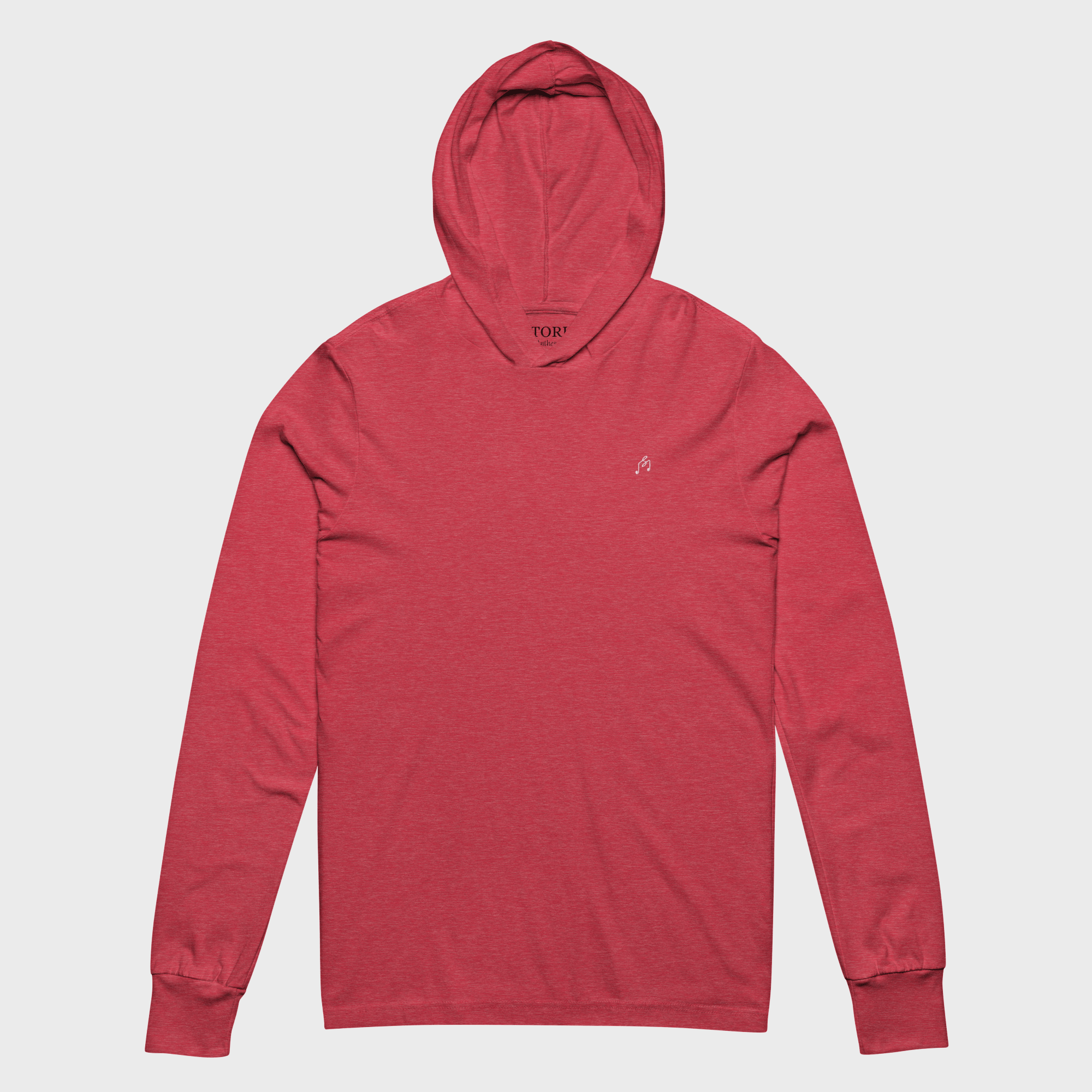 Heather Red hooded long sleeve #color_heather red