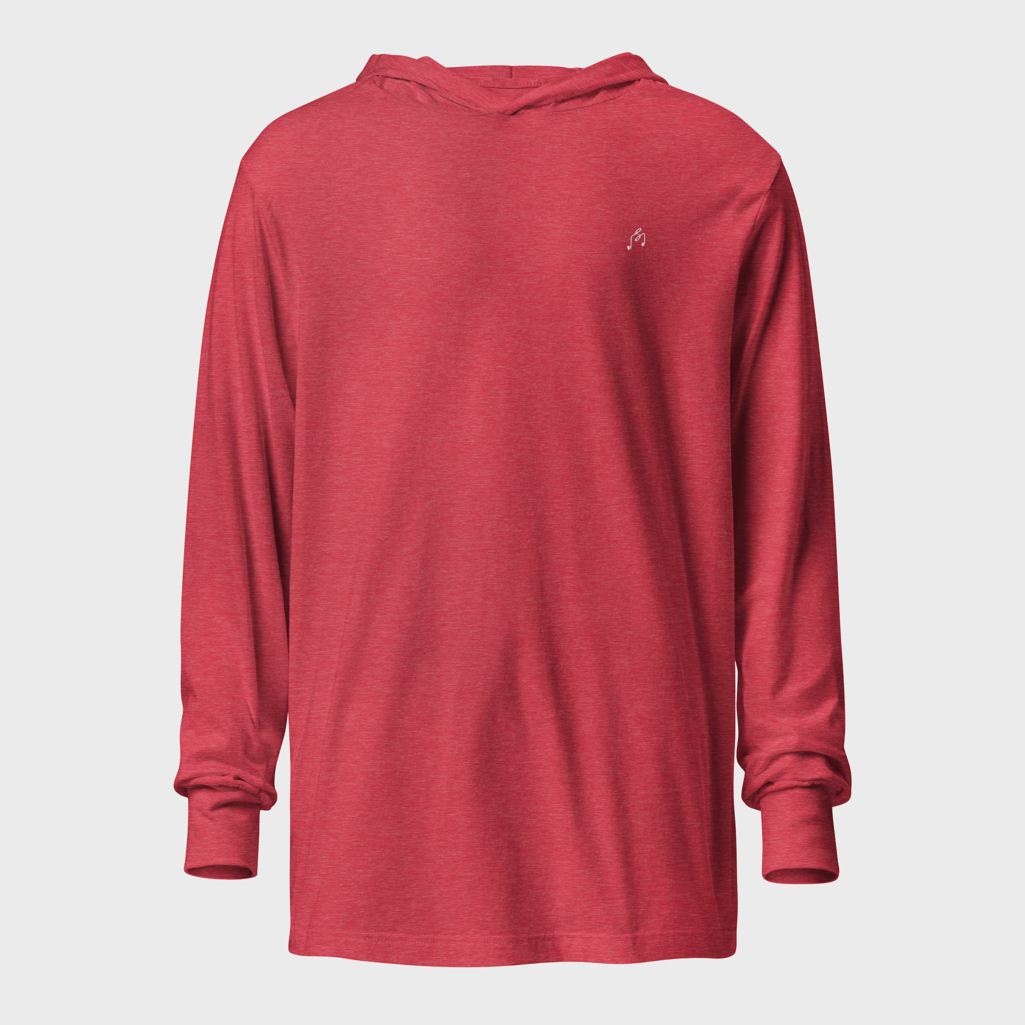 Heather Red hooded long sleeve #color_heather red