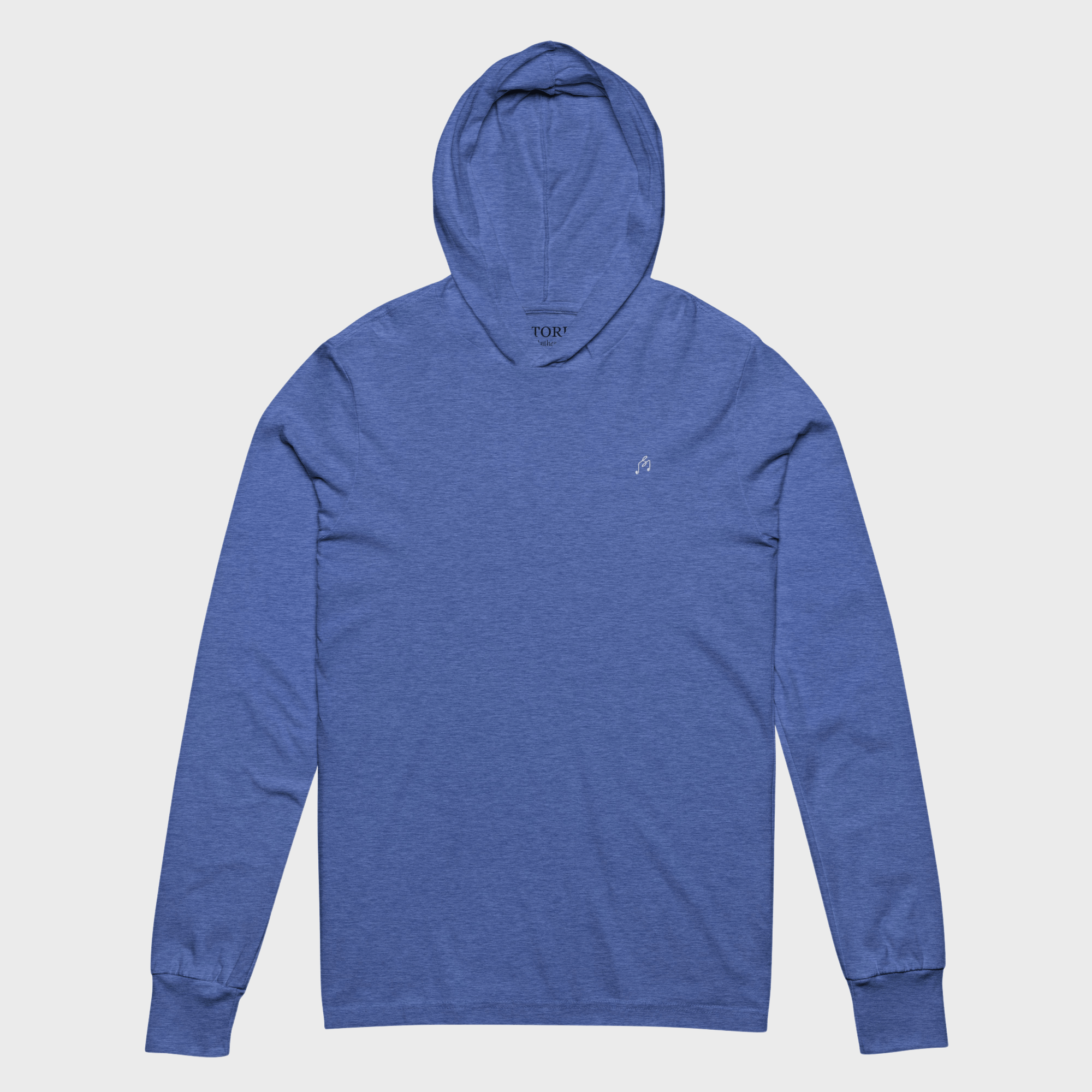 Heather True Royal hooded long sleeve #color_heather true royal