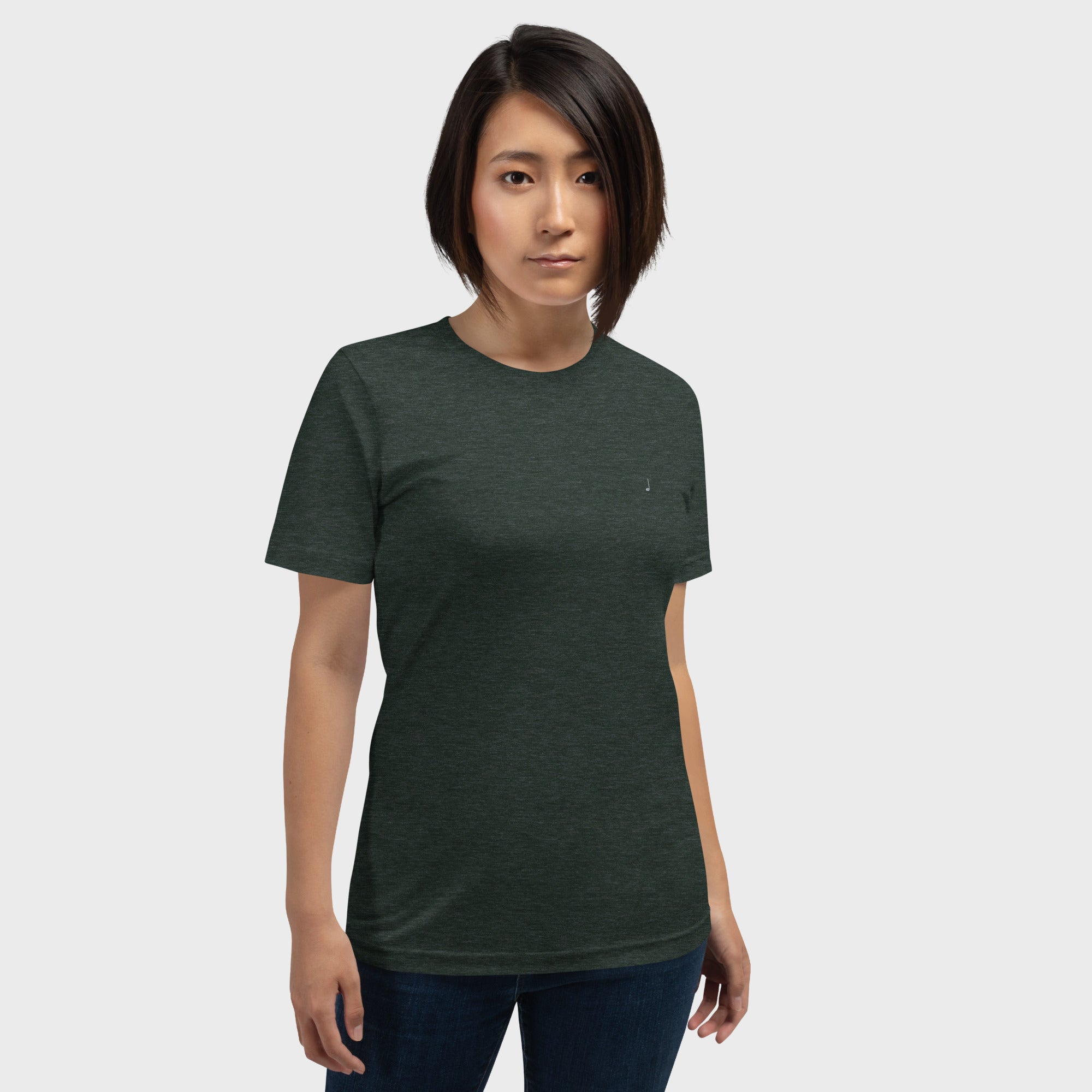 heather forest Tee #color_heather forest