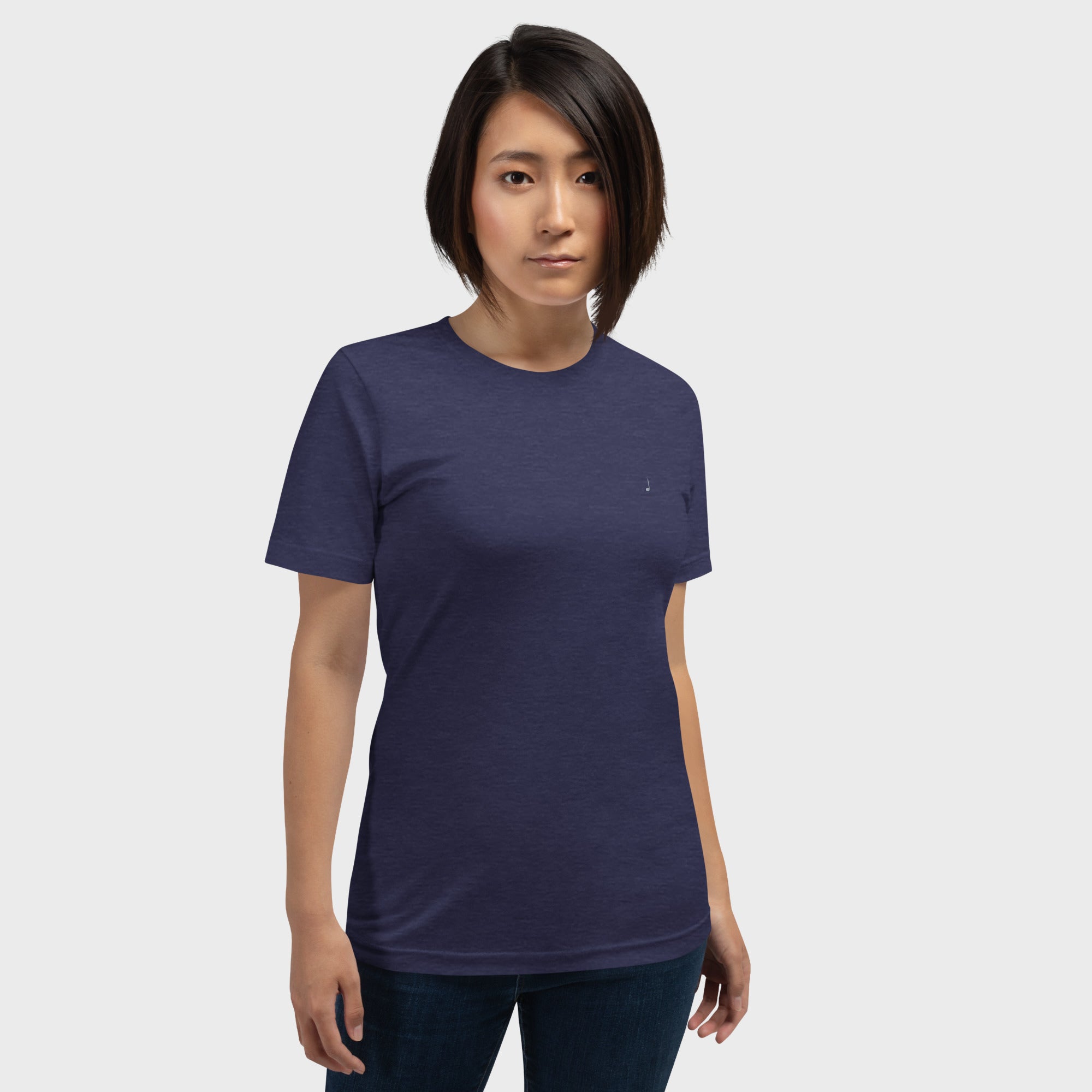 heather midnight navy Tee #color_heather midnight navy