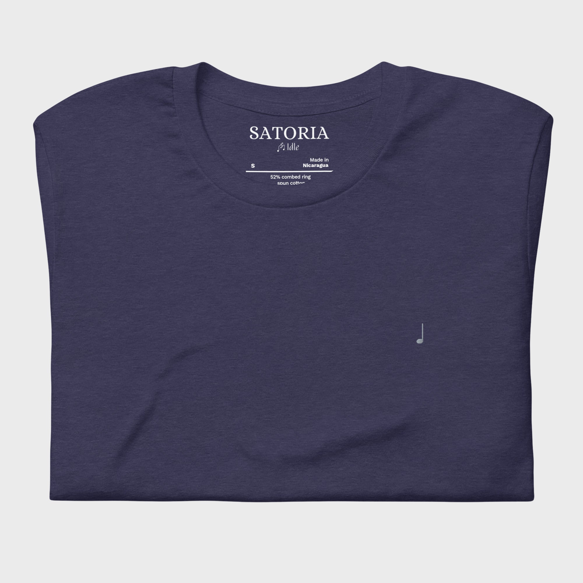 heather midnight navy Tee #color_heather midnight navy