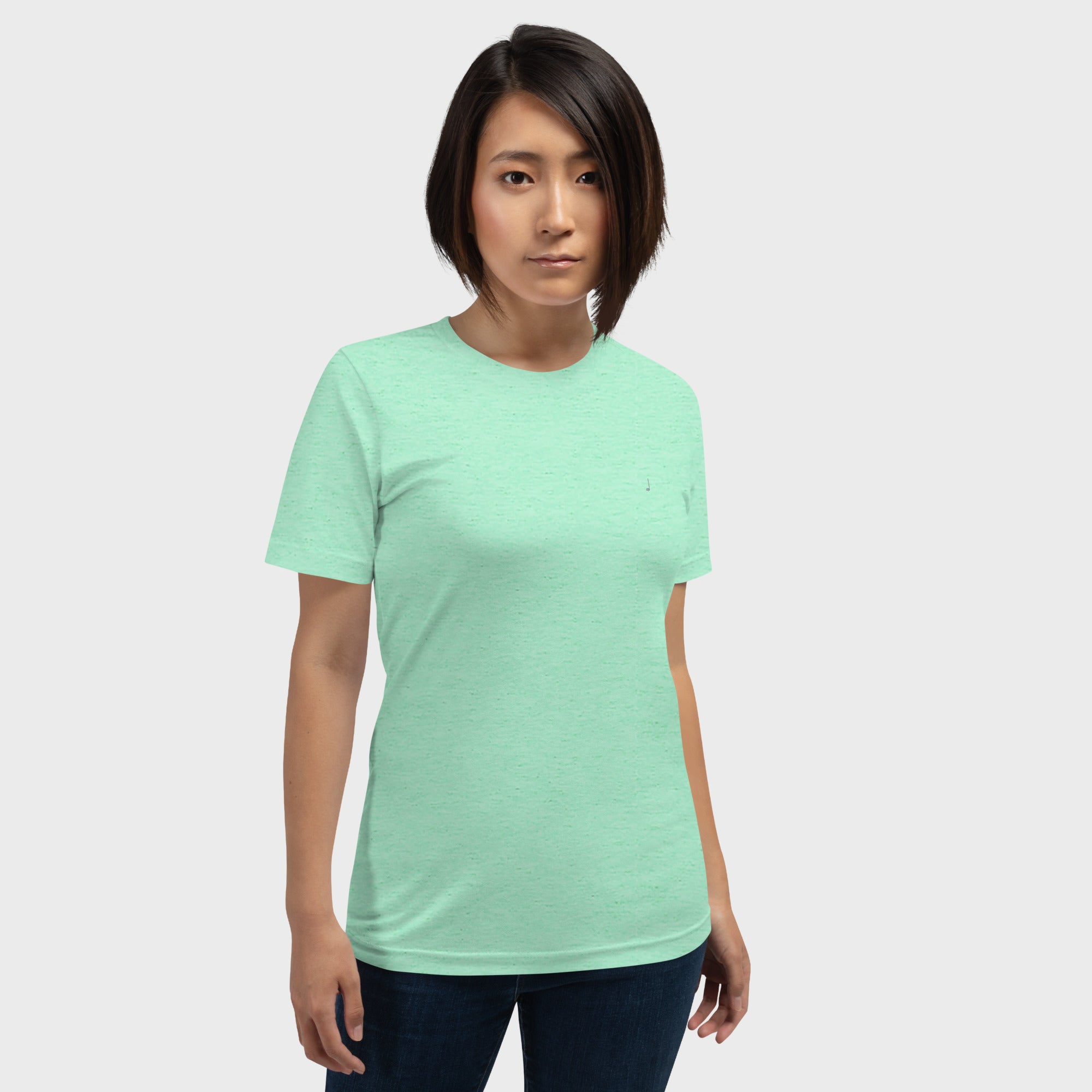 heather mint Tee #color_heather mint