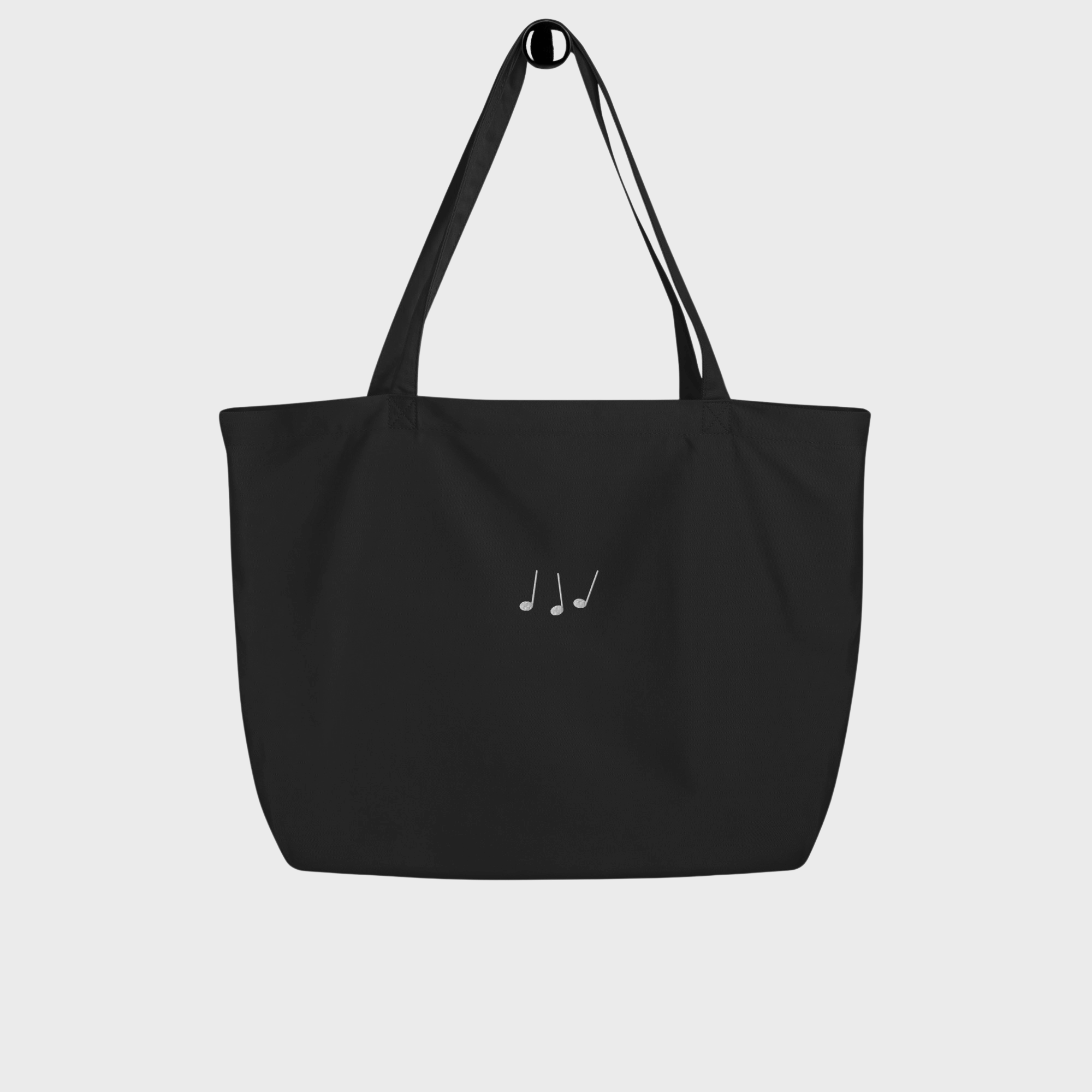 large Black eco tote bag #color_black