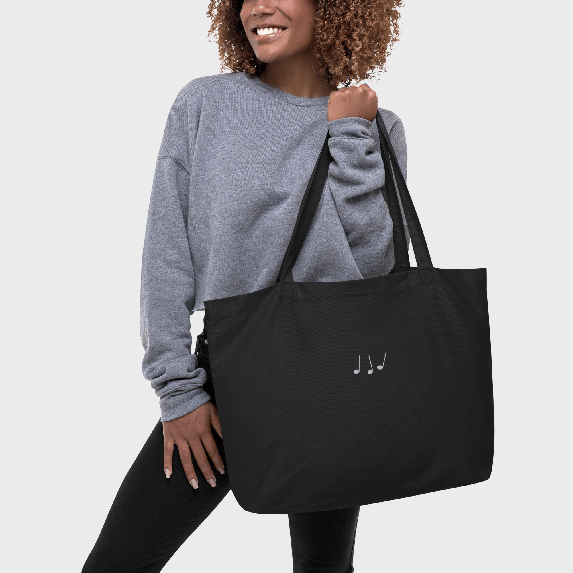 large Black eco tote bag #color_black